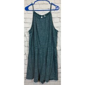 Old Navy This Is So You Romper Sleeveless Drawstring Waist Casual Green Size XL‎